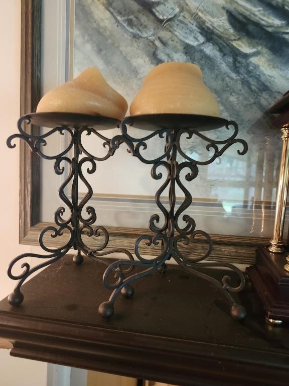 Pair of Vintage Candle Holders