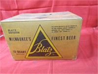 Blatz Beer cardboard case carton.