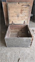 Antique Wood Crate Box 12H 20D 21W