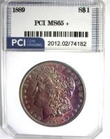 1889 Morgan PCI MS65+ Terrific Color