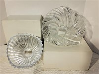 Mikasa Glass Centerpiece Bowls