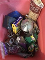Bird Feeders And Contents Of Tote