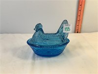 Blue Nesting Chicken Dish