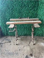 cool vintage sewing machine stand