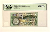 Guernsey 1 Pound ND (2013) PCGS 67.GZ20