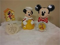 Mickey Mouse Cookie Jar, Flower Vase & More