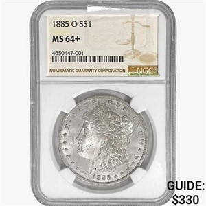 1885-O Morgan Silver Dollar NGC MS64+