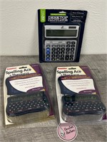 New calculator and 2 spelling and thesaurus