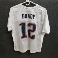 Tom Brady White Reebok Jersey Size XL