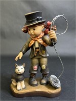 Anri Collection Chimney Sweeper Wood Sculpture