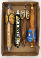 Tray Lot of Collectible Beer Taps