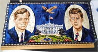 Vintage JFK John F. & Robert Kennedy Tapestry