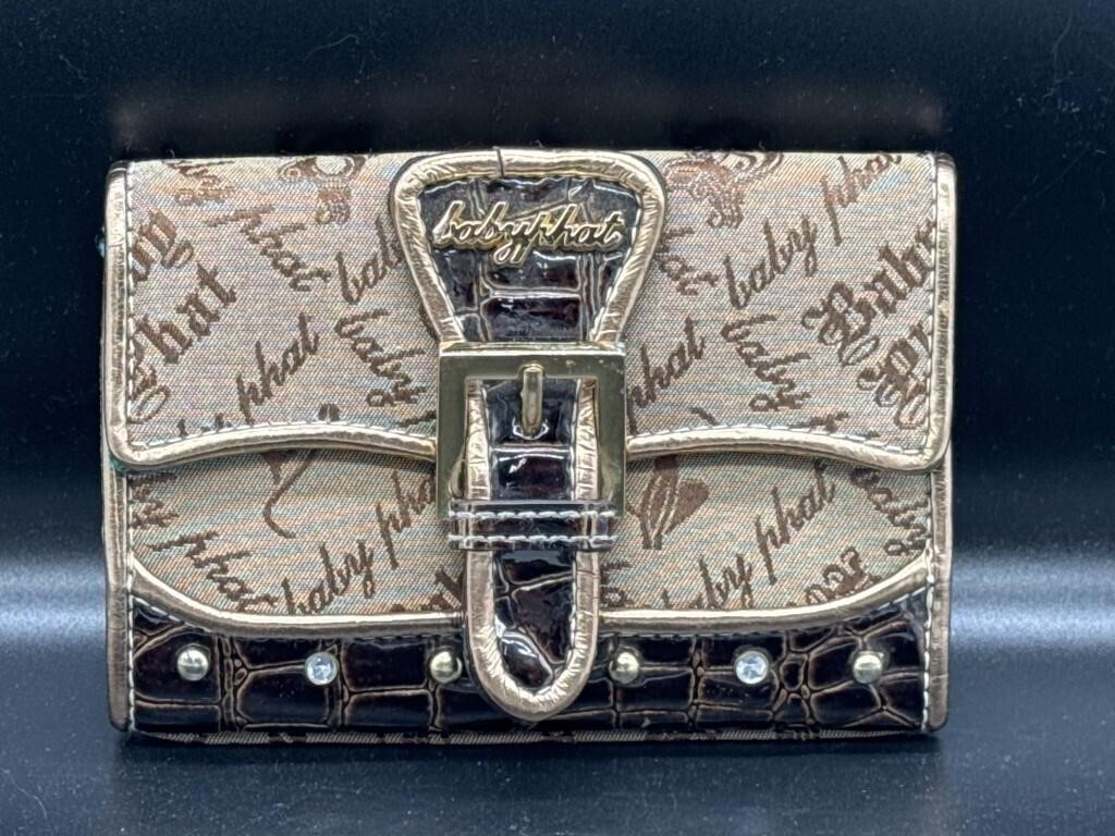 Vintage Baby Phat Small Bi-Fold Brown Wallet
