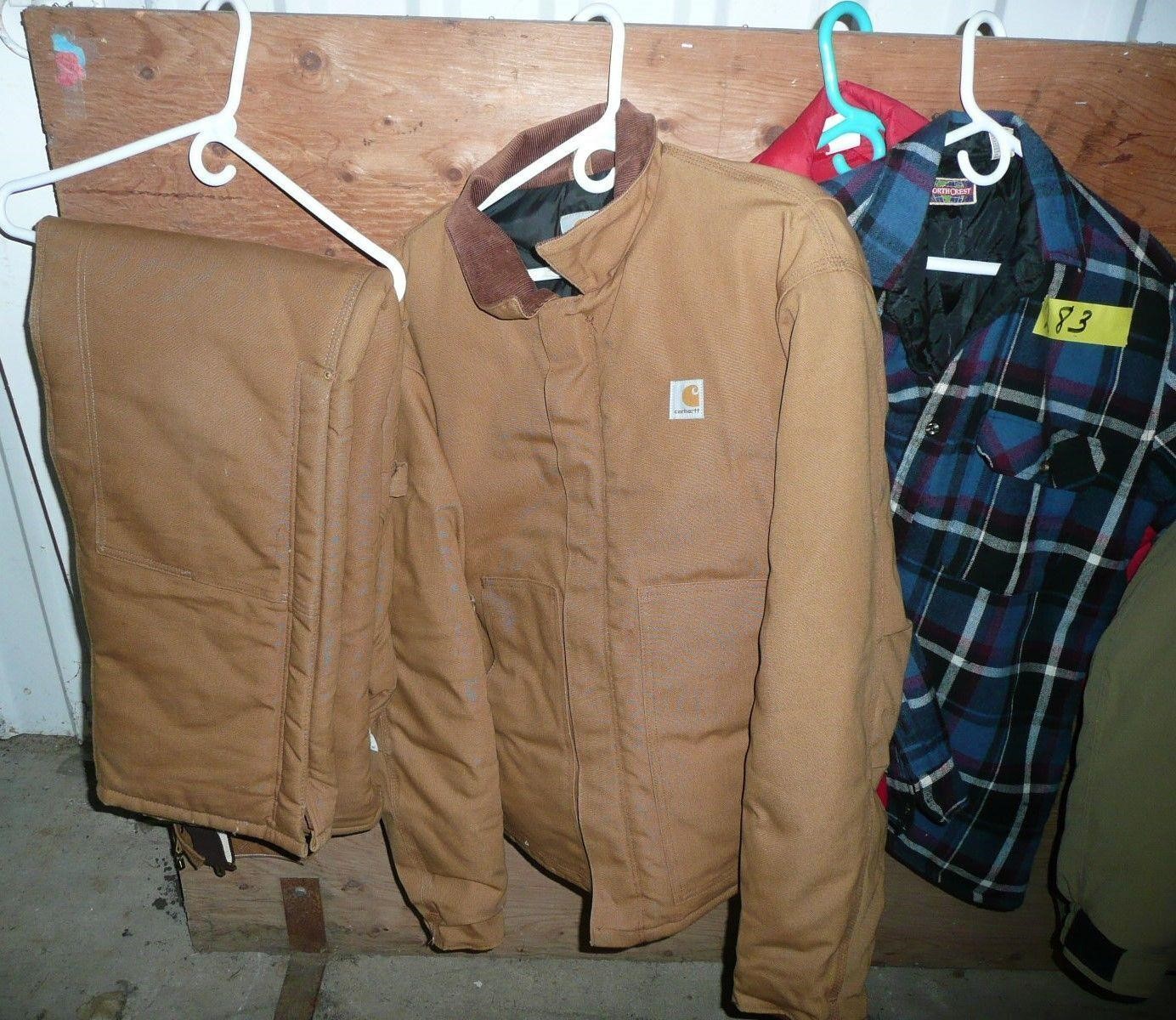 Carhartt Coat 46 Reg and Coverall 40x32