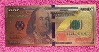 Novelty 100 gold American note