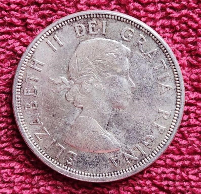 1964 Charlottetown Quebec silver dollar