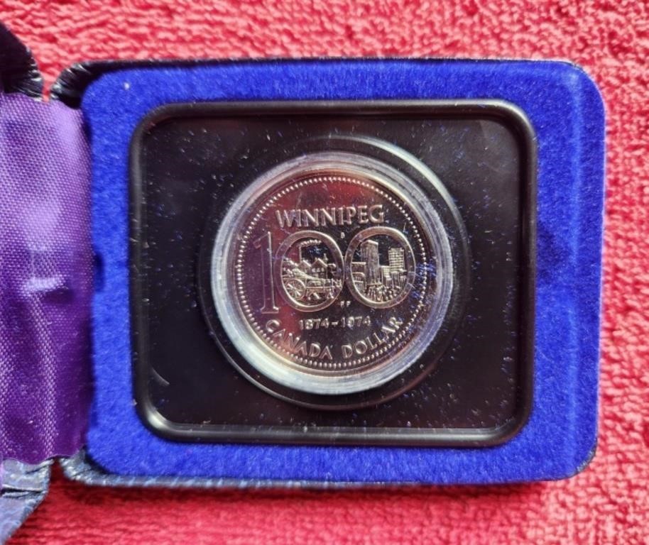 100th Winnipeg 50 percent silver dollar coin