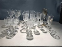 Lot of many Assorted Wine Glasses