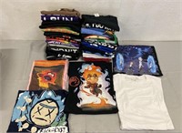 40 Various Print T-Shirts Size Large