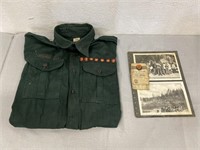 Vintage Boys Scouts Explorers BSA Shirt & Photos