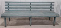 (W) Wooden Park Bench (35"x82"x22")