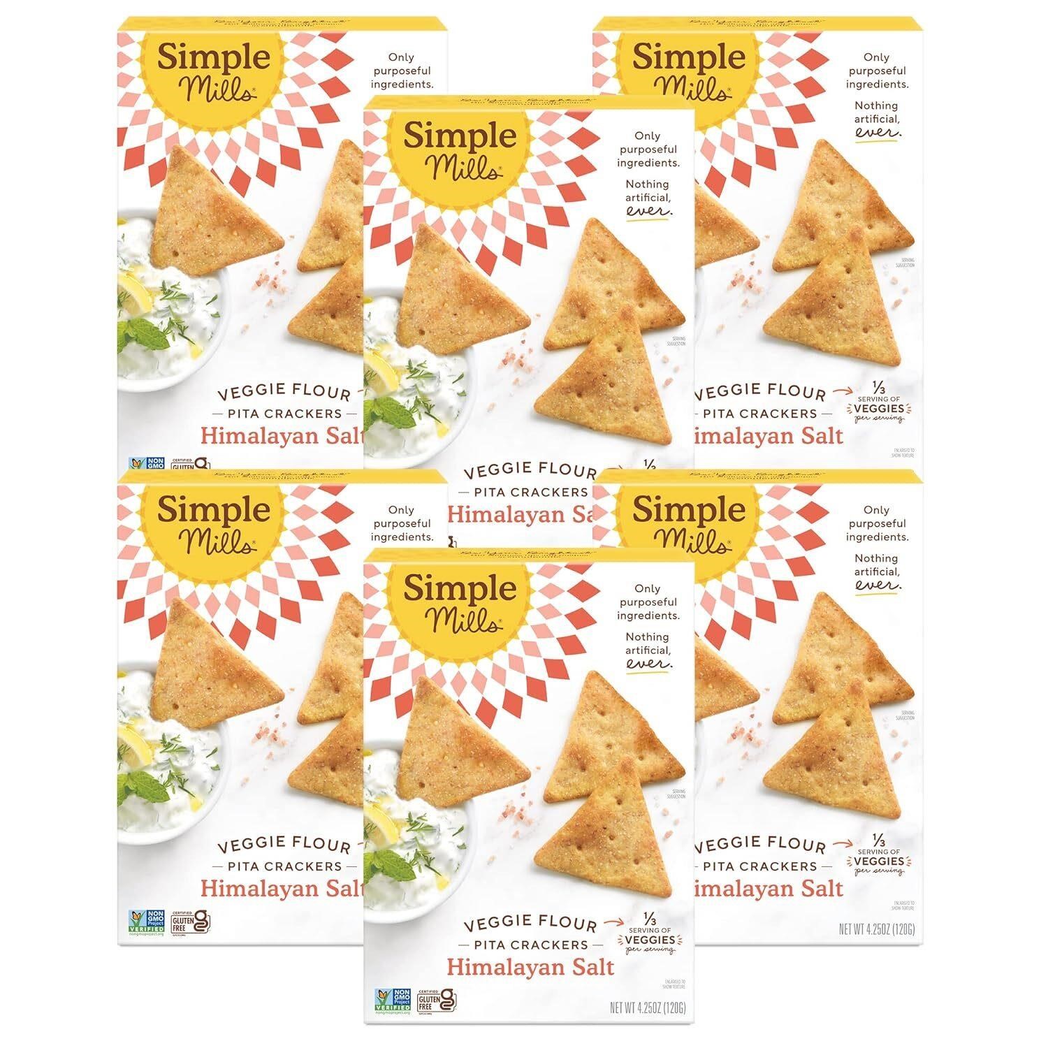Simple Mills Veggie Pita Crackers  4.25 oz
