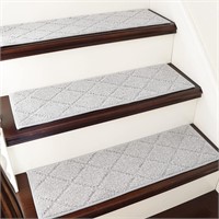 COSY HOMEER Edging Stair Treads 28x9in  Grey