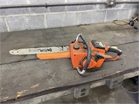 echo chain saw with bar, no chain, bar cover 16"