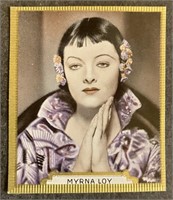 MYRNA LOY: Antique Tobacco Card (1934)