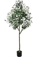 HAISPRING TALL REALISTIC FAKE OLIVE TREE 5 FT