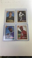 4 Desert Shield Baseball Card Lot