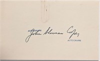 Senator John Sherman Cooper autograph.