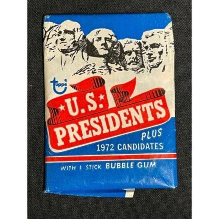 1972 Topps Us President Complete Set With Posters