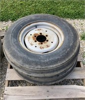 (2) Goodyear 7.50-18 Tires & Rims