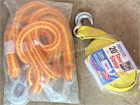 Tow rope and 20 foot tow strap