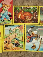 9 VINTAGE CHILDRENS PUZZLES ALL PIECES ARE