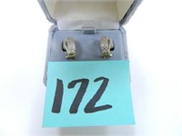 14kt Yellow Gold, 3.2gr. Diamond Earrings, Good