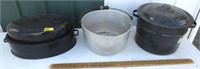 Roaster, aluminum pail, canning pot