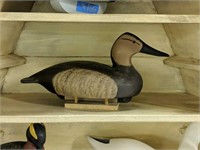 Carved Duck Decoy Signed And Dated 2001
