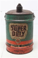 Vintage 5 Gallon Super Test Oil Can