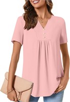 SEALED-Anydeer Women Summer Tunic Top L