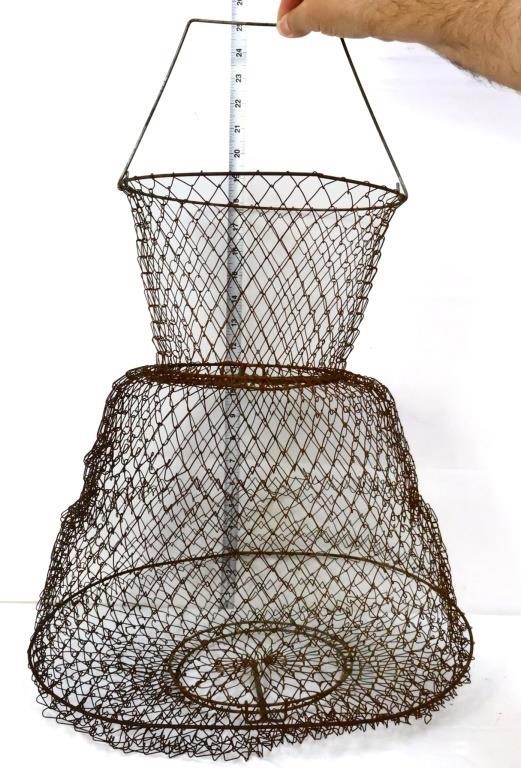 Vintage fishing trap net