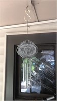 Wind chime silver heart