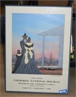 "Honoring the Cherokee Family" 1986 Print by