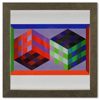 Victor Vasarely (1908-1997), "Tridim - J de la sér