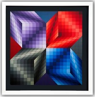 Victor Vasarely- Heliogravure Print "Untitled"