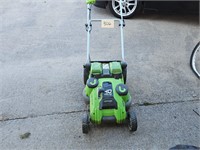 battery mower - no batteries or charger