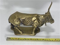 Brass Steer Sculpture, Castilian Imports 1977