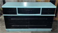 Painted Wood Dresser Appr 55x19x32 in