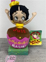 July Betty Boop birthday bash cupcake plush